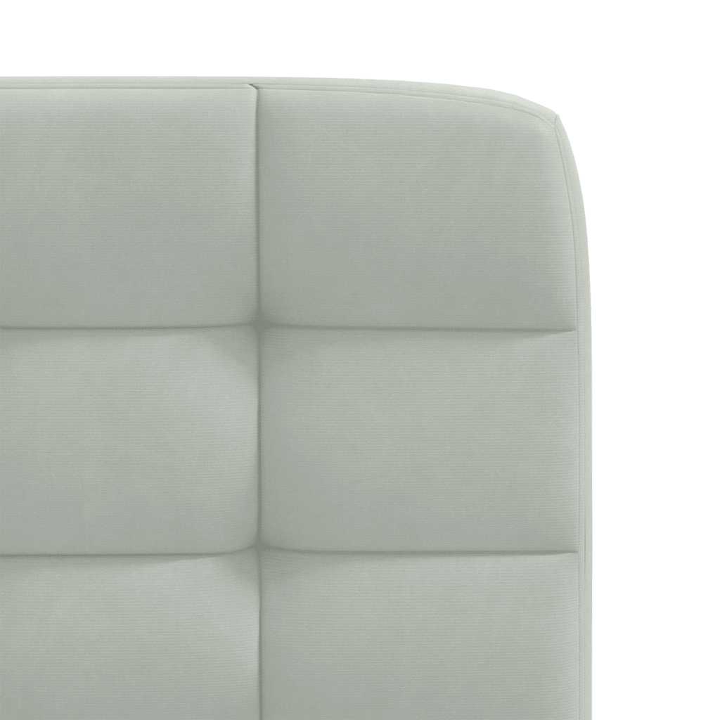 Eetkamerstoelen 2 st fluweel lichtgrijs is nu te koop bij PeponiXL, paradijselijk wonen!