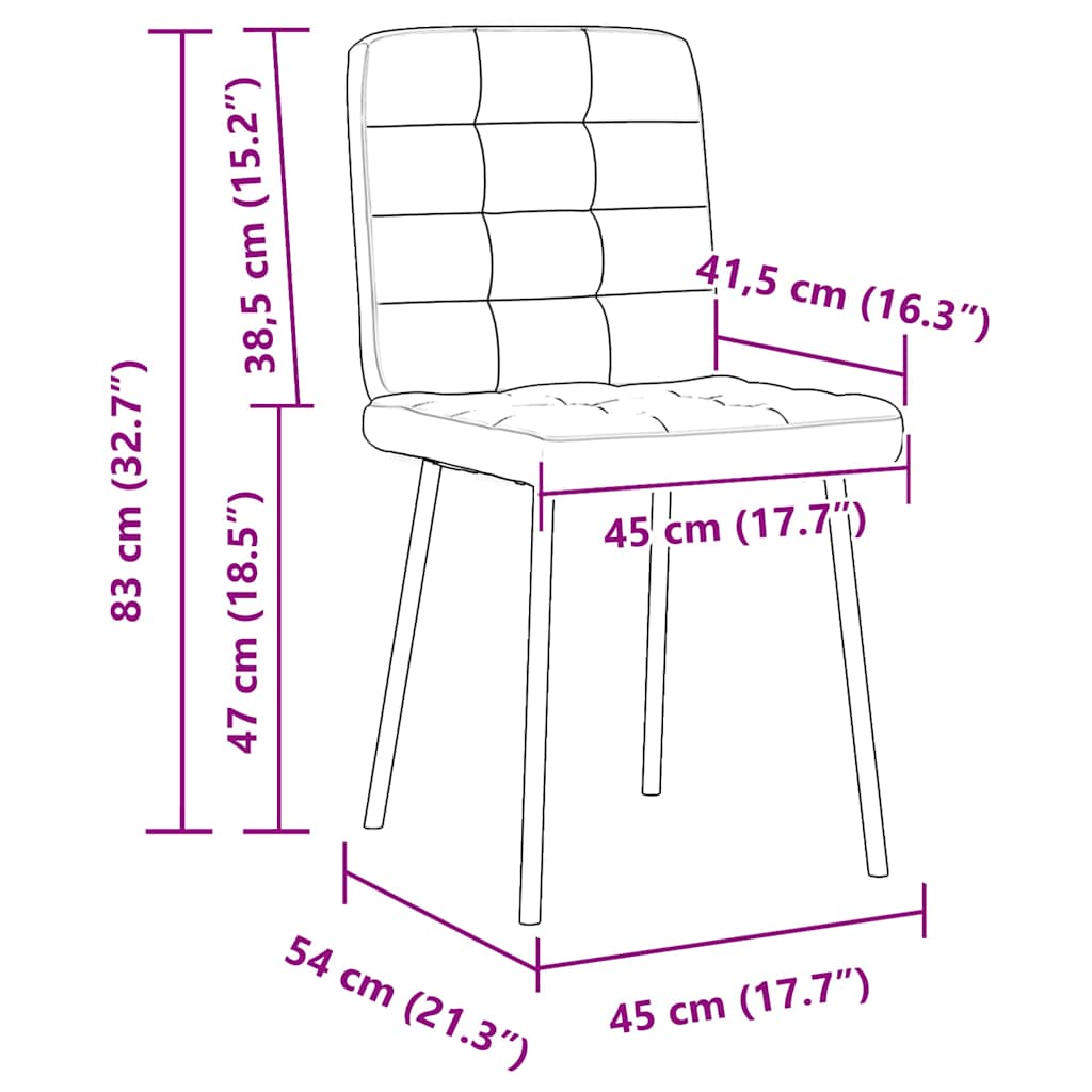 Eetkamerstoelen 2 st fluweel donkergrijs is nu te koop bij PeponiXL, paradijselijk wonen!