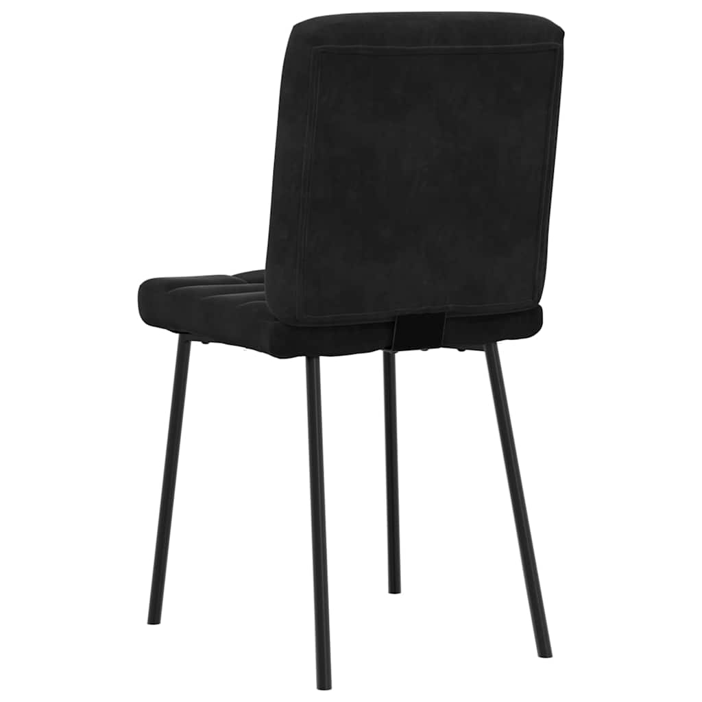 Eetkamerstoelen 2 st fluweel zwart is nu te koop bij PeponiXL, paradijselijk wonen!