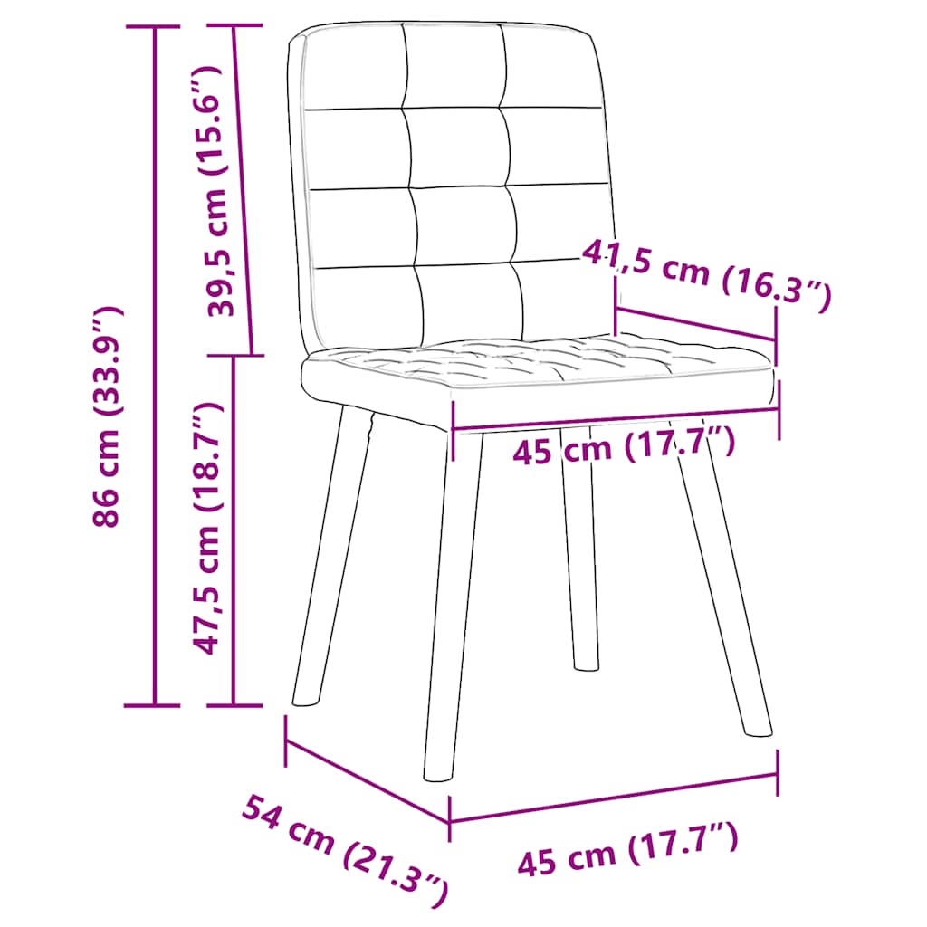 Eetkamerstoelen 2 st stof lichtgrijs is nu te koop bij PeponiXL, paradijselijk wonen!
