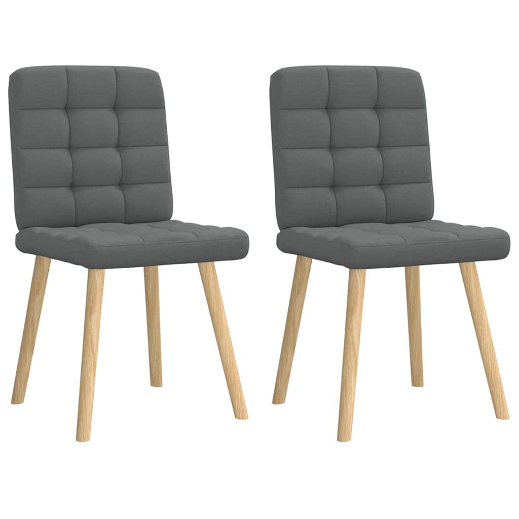 Eetkamerstoelen 2 st stof donkergrijs is nu te koop bij PeponiXL, paradijselijk wonen!