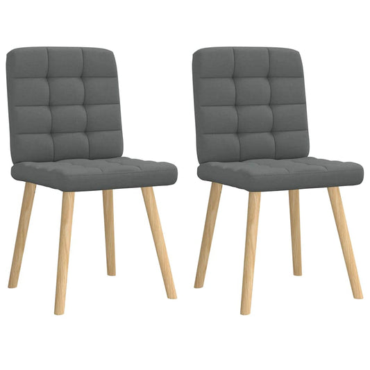 Eetkamerstoelen 2 st stof donkergrijs is nu te koop bij PeponiXL, paradijselijk wonen!