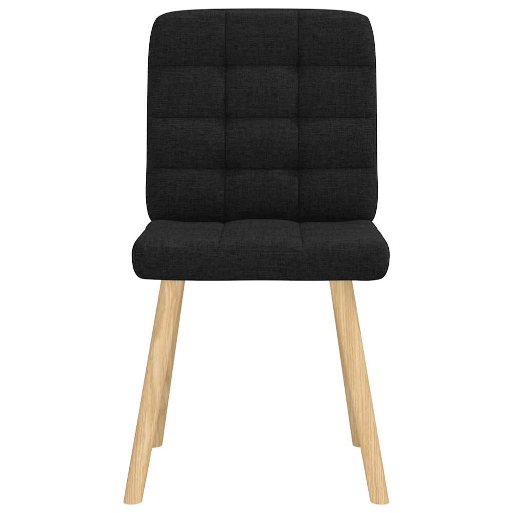 Eetkamerstoelen 2 st stof zwart is nu te koop bij PeponiXL, paradijselijk wonen!