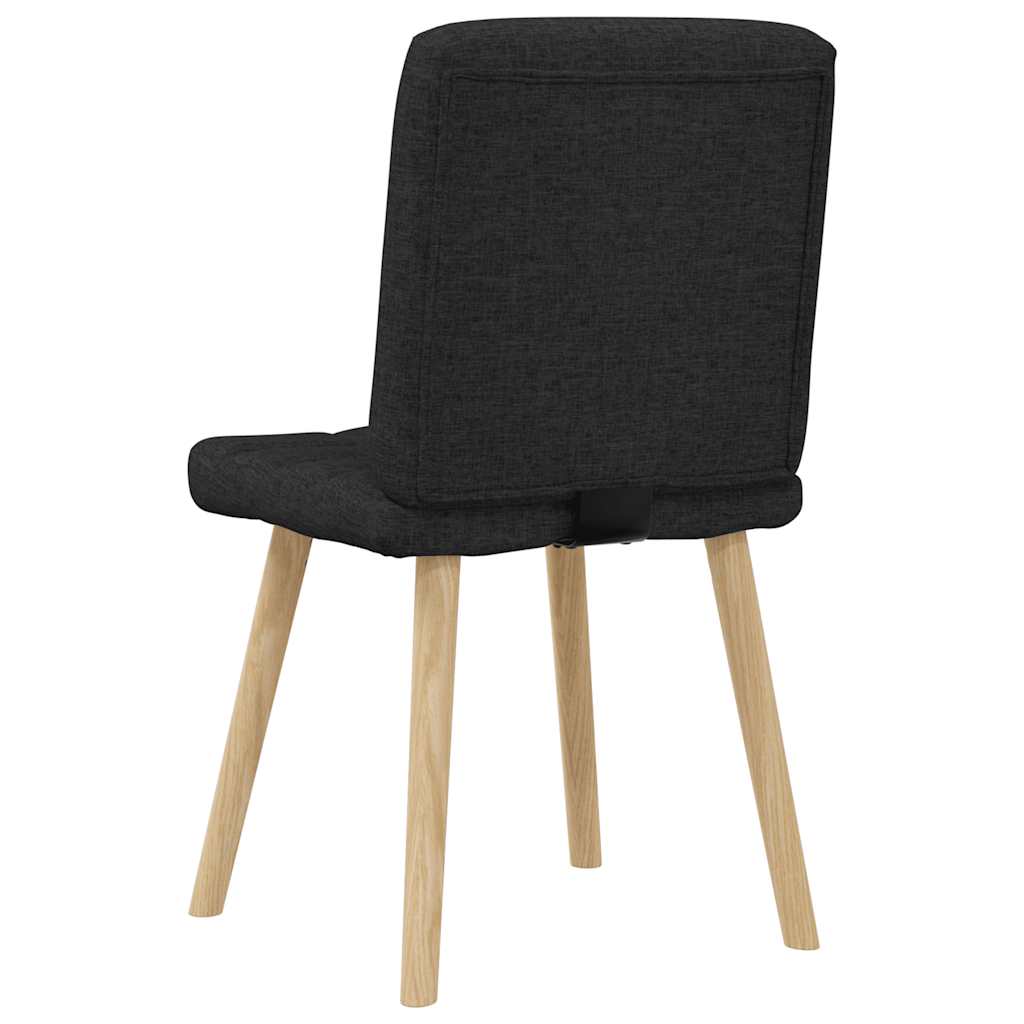 Eetkamerstoelen 2 st stof zwart is nu te koop bij PeponiXL, paradijselijk wonen!