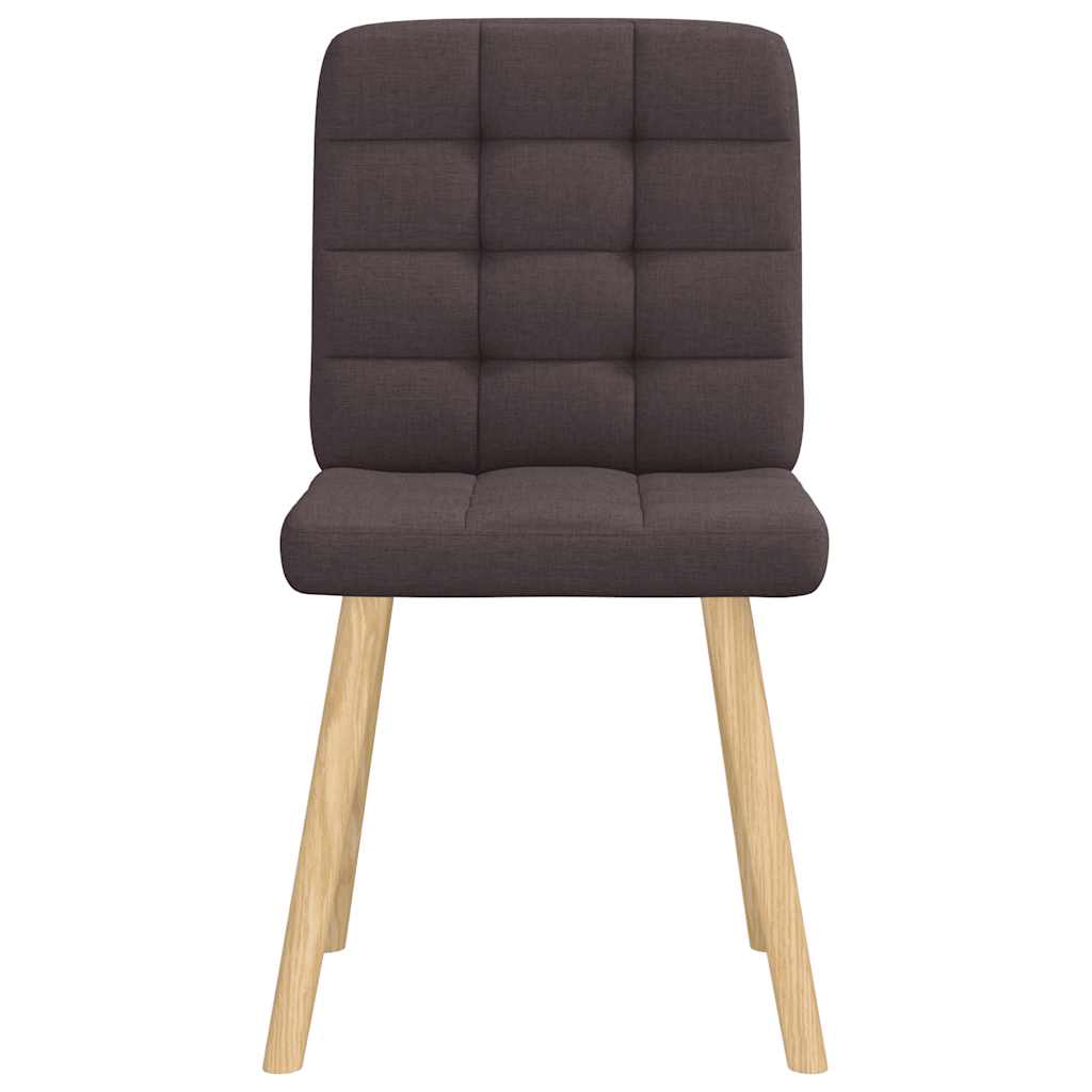 Eetkamerstoelen 2 st stof donkerbruin is nu te koop bij PeponiXL, paradijselijk wonen!