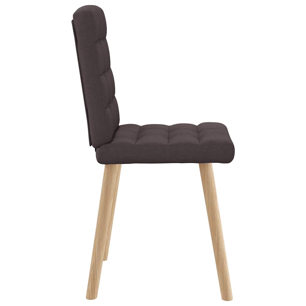 Eetkamerstoelen 2 st stof donkerbruin is nu te koop bij PeponiXL, paradijselijk wonen!