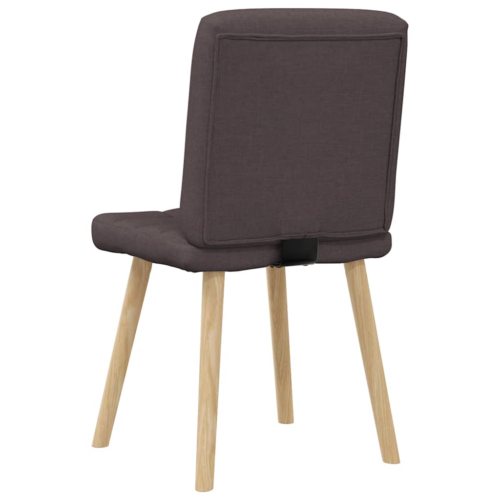Eetkamerstoelen 2 st stof donkerbruin is nu te koop bij PeponiXL, paradijselijk wonen!