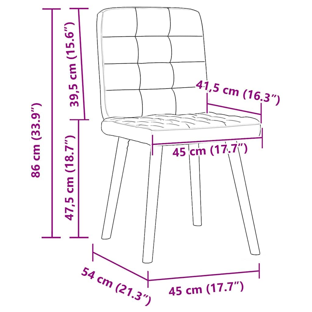 Eetkamerstoelen 2 st stof donkerbruin is nu te koop bij PeponiXL, paradijselijk wonen!