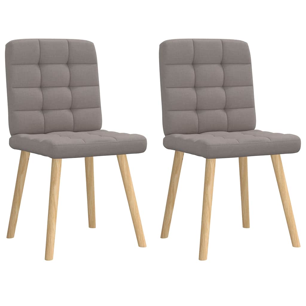 Eetkamerstoelen draaibaar 2 st stof taupe is nu te koop bij PeponiXL, paradijselijk wonen!