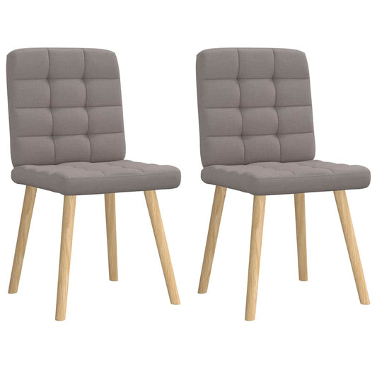 Eetkamerstoelen draaibaar 2 st stof taupe is nu te koop bij PeponiXL, paradijselijk wonen!