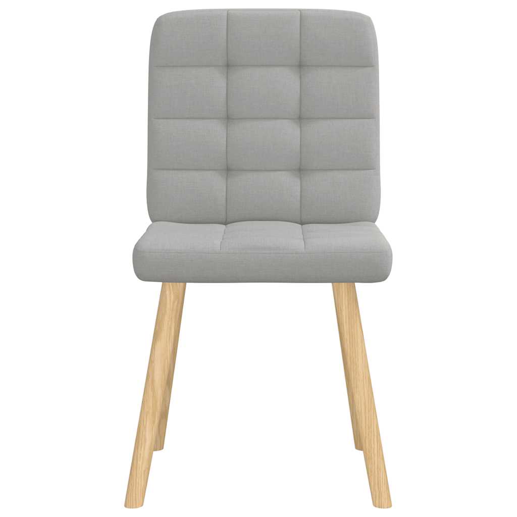 Eetkamerstoelen 2 st stof wolk grijs is nu te koop bij PeponiXL, paradijselijk wonen!