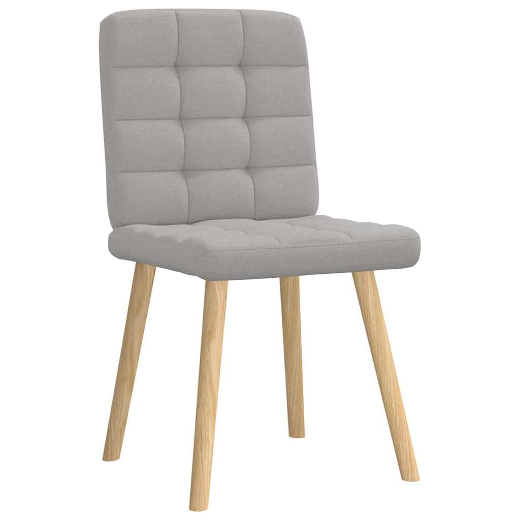 Eetkamerstoelen 2 st stof wolk grijs is nu te koop bij PeponiXL, paradijselijk wonen!