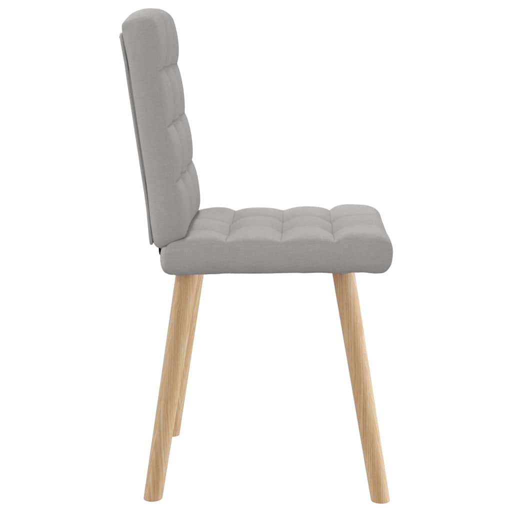 Eetkamerstoelen 2 st stof wolk grijs is nu te koop bij PeponiXL, paradijselijk wonen!