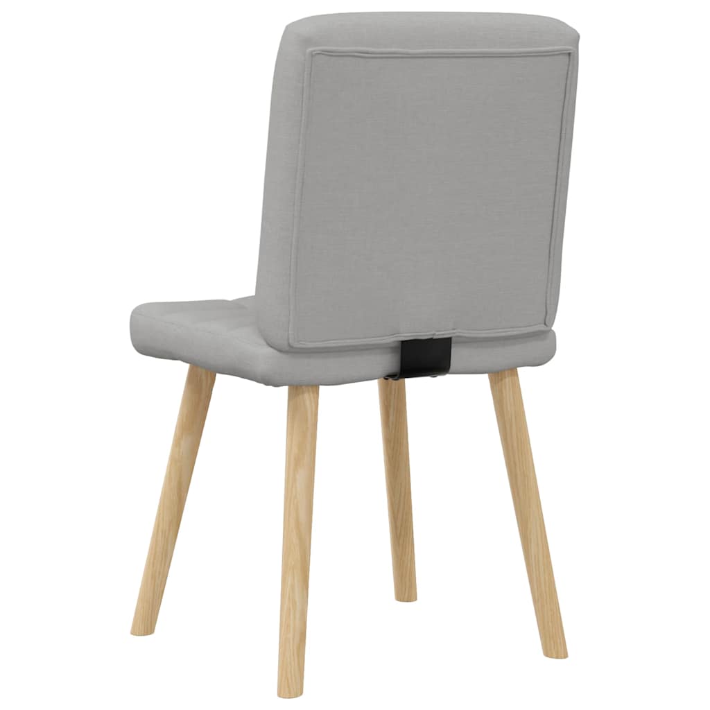 Eetkamerstoelen 2 st stof wolk grijs is nu te koop bij PeponiXL, paradijselijk wonen!