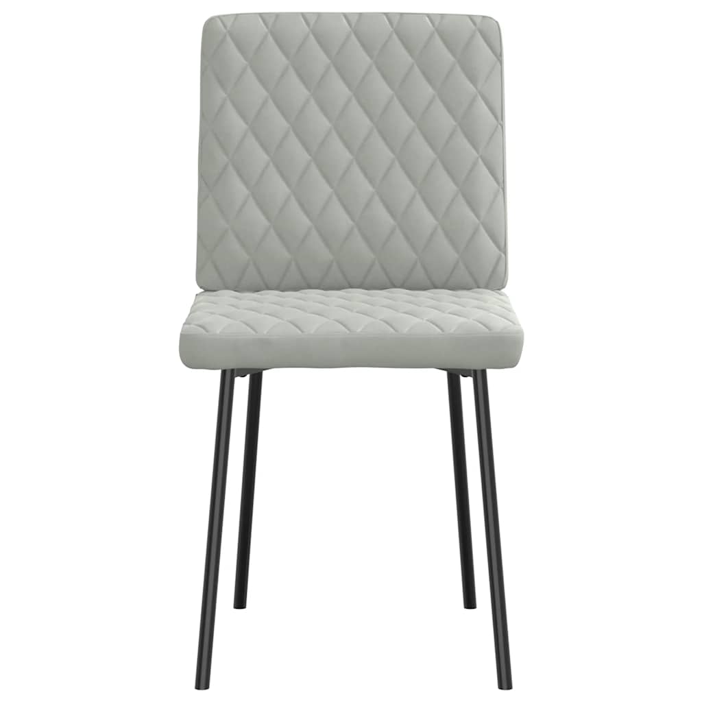 Eetkamerstoelen 2 st fluweel lichtgrijs is nu te koop bij PeponiXL, paradijselijk wonen!