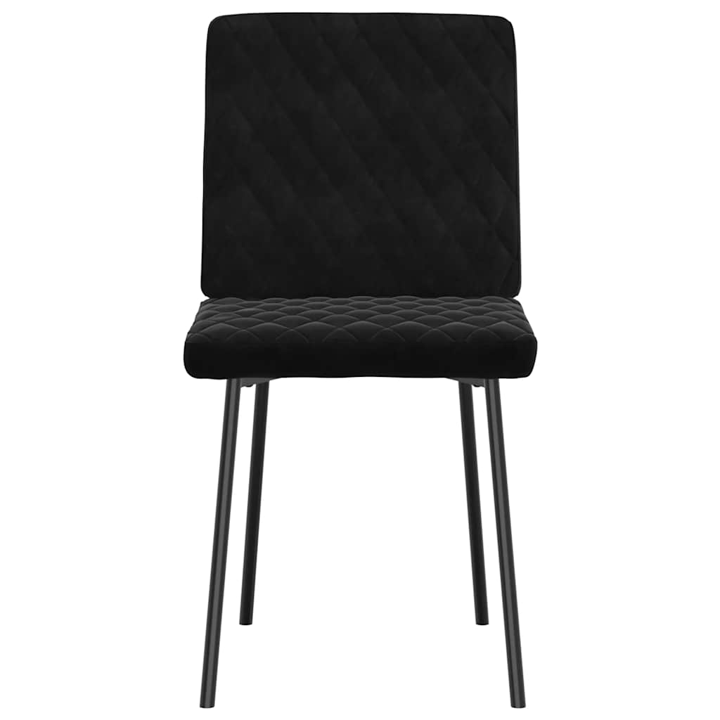 Eetkamerstoelen 2 st fluweel zwart is nu te koop bij PeponiXL, paradijselijk wonen!