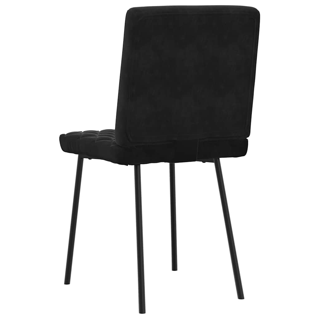 Eetkamerstoelen 2 st fluweel zwart is nu te koop bij PeponiXL, paradijselijk wonen!