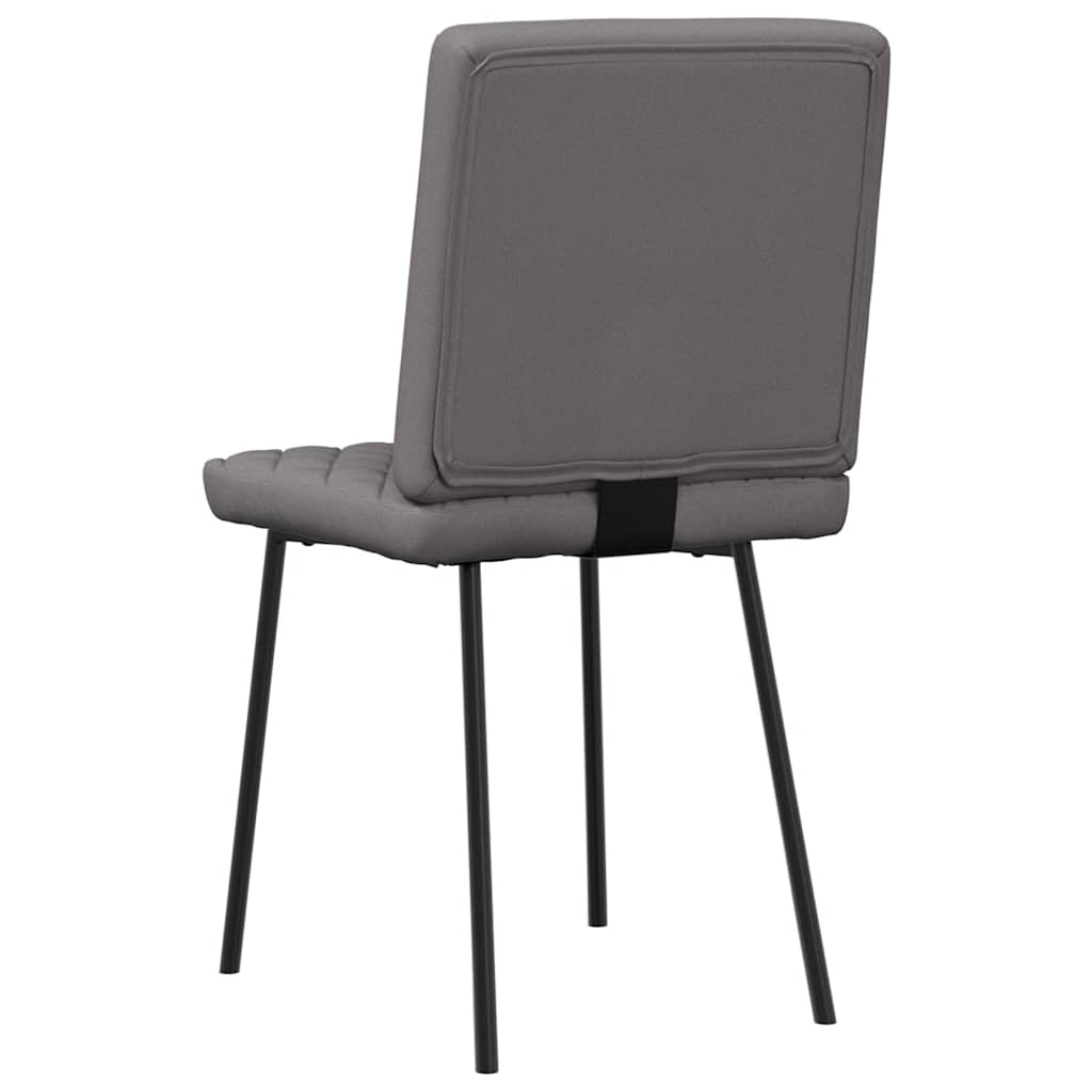Eetkamerstoelen 2 st kunstleer grijs is nu te koop bij PeponiXL, paradijselijk wonen!