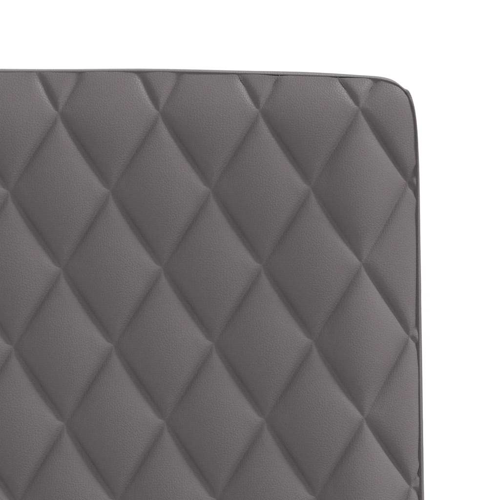 Eetkamerstoelen 2 st kunstleer grijs is nu te koop bij PeponiXL, paradijselijk wonen!