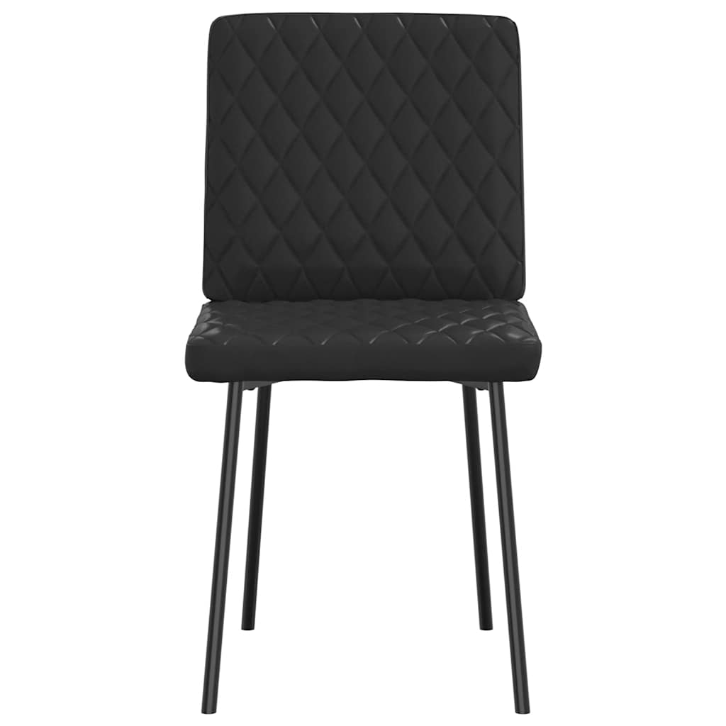 Eetkamerstoelen 2 st kunstleer zwart is nu te koop bij PeponiXL, paradijselijk wonen!