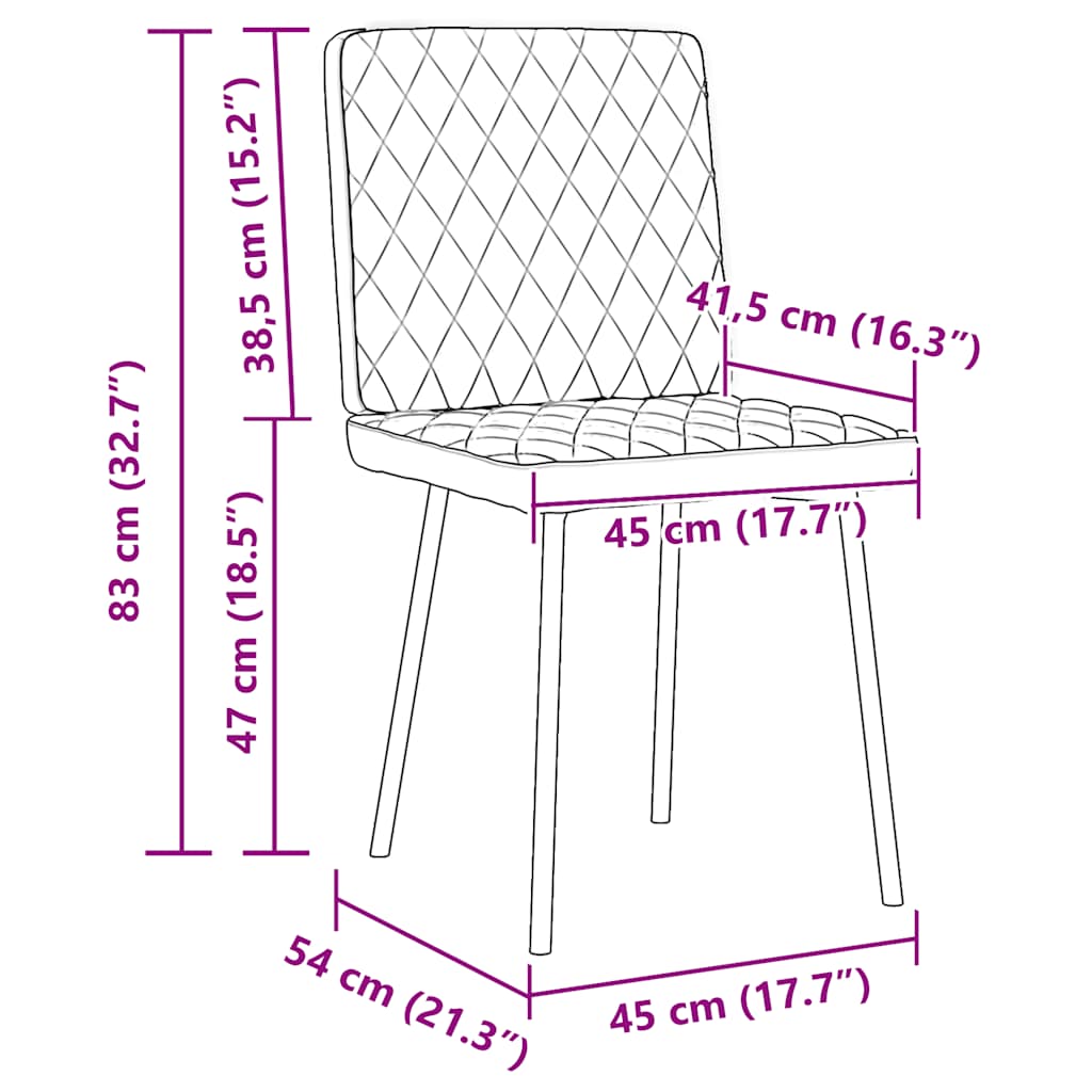 Eetkamerstoelen 2 st kunstleer zwart is nu te koop bij PeponiXL, paradijselijk wonen!