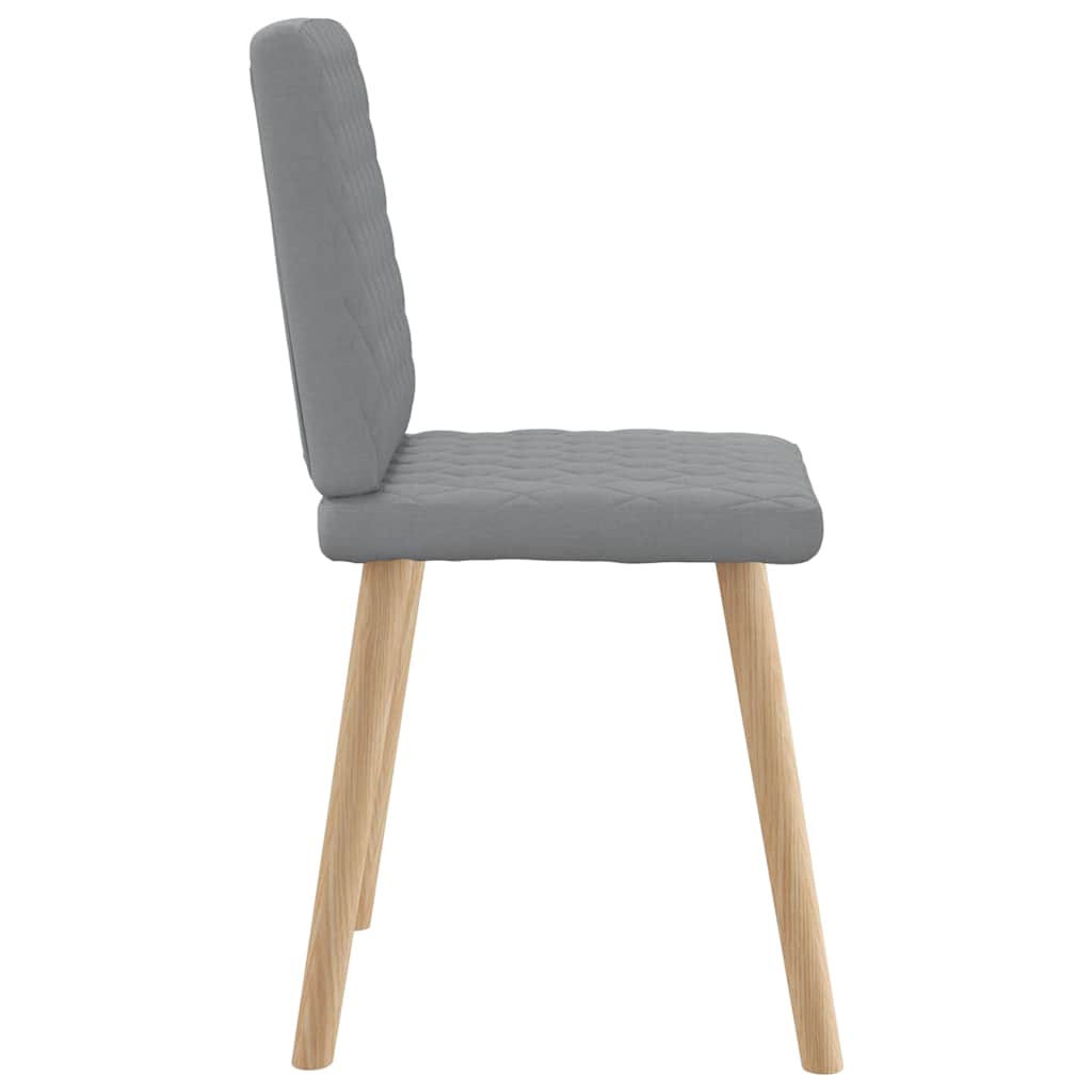 Eetkamerstoelen 2 st stof lichtgrijs is nu te koop bij PeponiXL, paradijselijk wonen!
