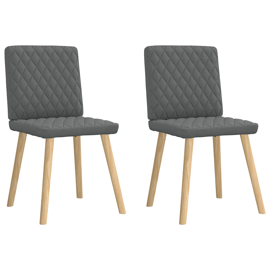 Eetkamerstoelen 2 st stof donkergrijs is nu te koop bij PeponiXL, paradijselijk wonen!