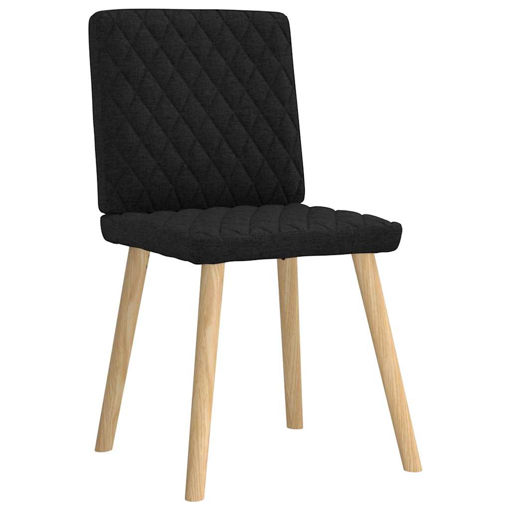 Eetkamerstoelen 2 st stof zwart is nu te koop bij PeponiXL, paradijselijk wonen!