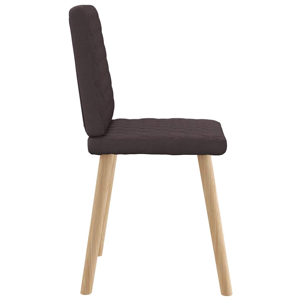 Eetkamerstoelen 2 st stof donkerbruin is nu te koop bij PeponiXL, paradijselijk wonen!
