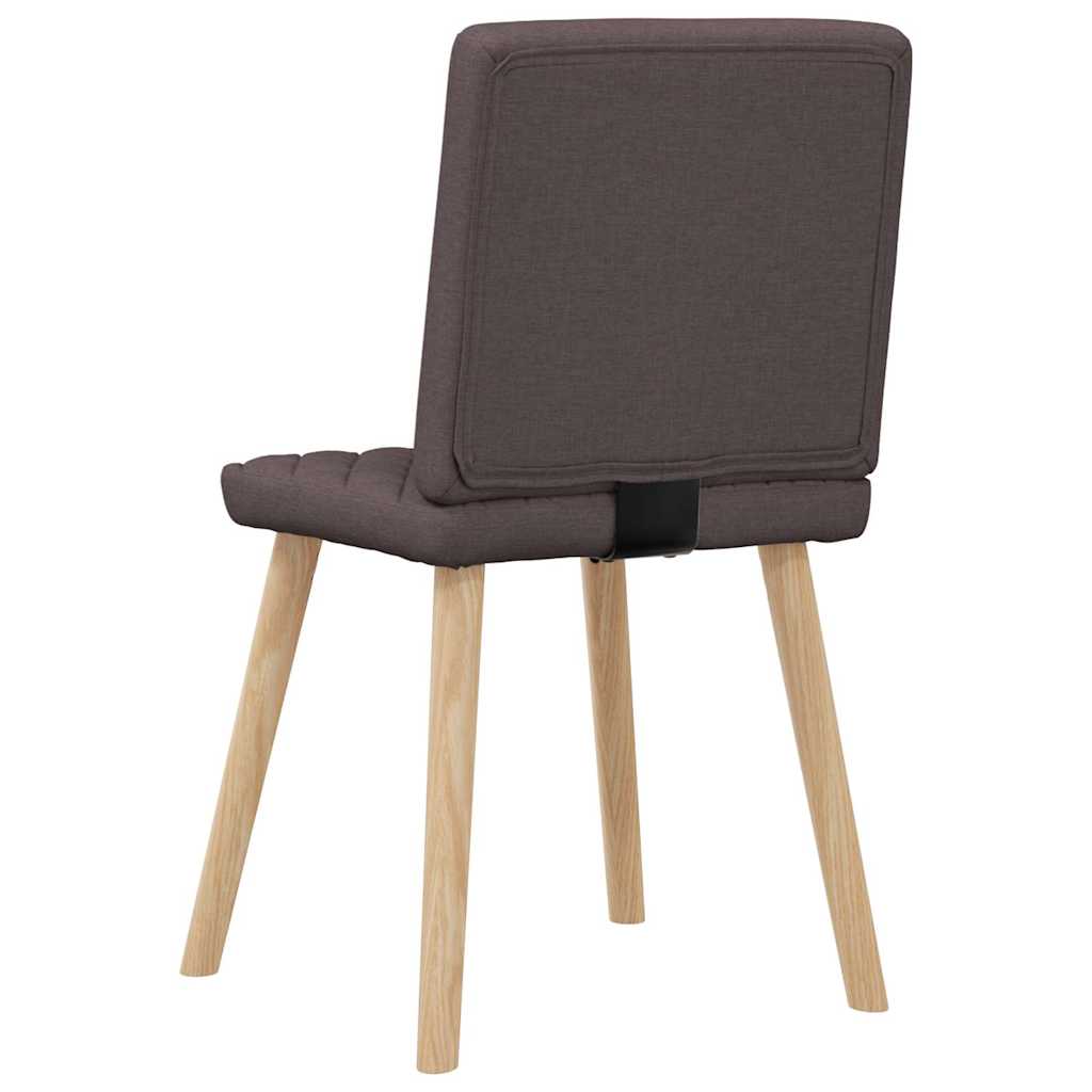 Eetkamerstoelen 2 st stof donkerbruin is nu te koop bij PeponiXL, paradijselijk wonen!