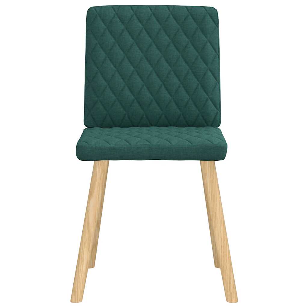 Eetkamerstoelen 2 st stof donkergroen is nu te koop bij PeponiXL, paradijselijk wonen!