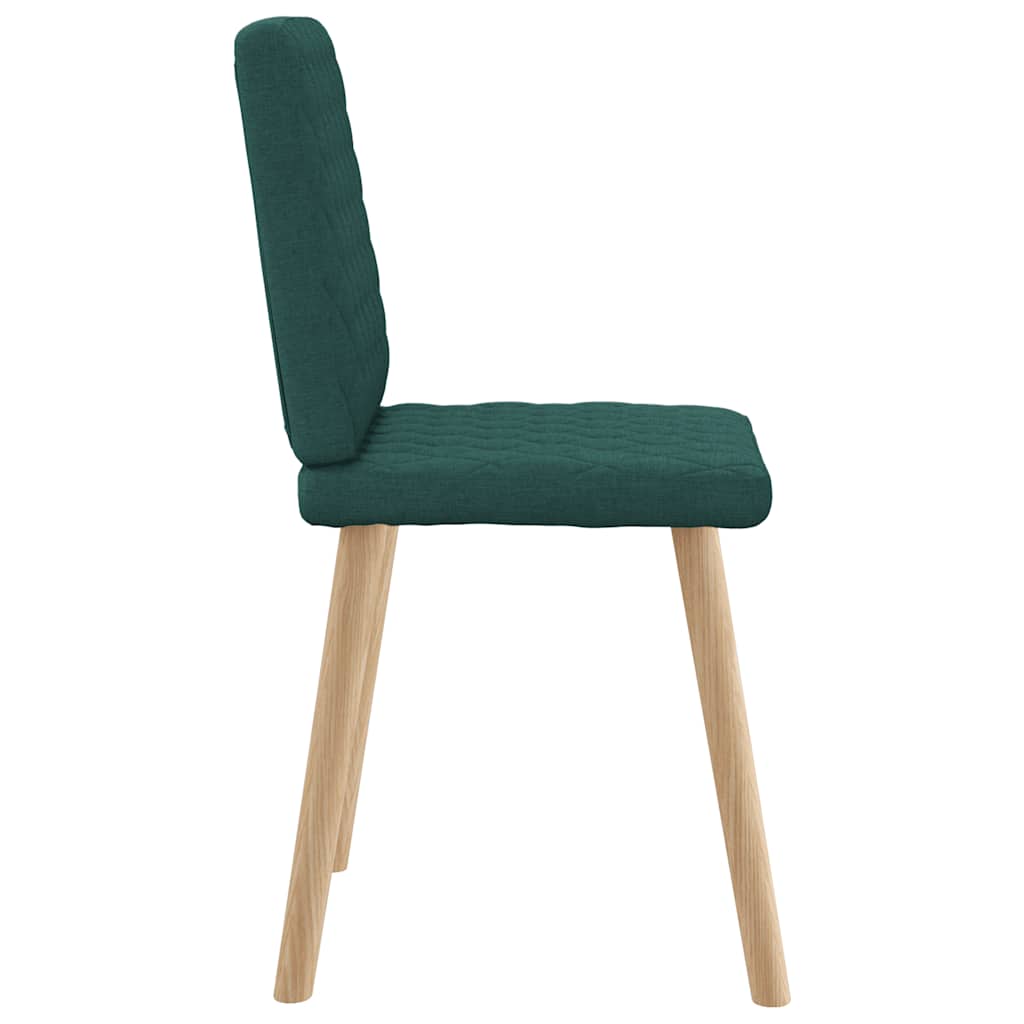 Eetkamerstoelen 2 st stof donkergroen is nu te koop bij PeponiXL, paradijselijk wonen!