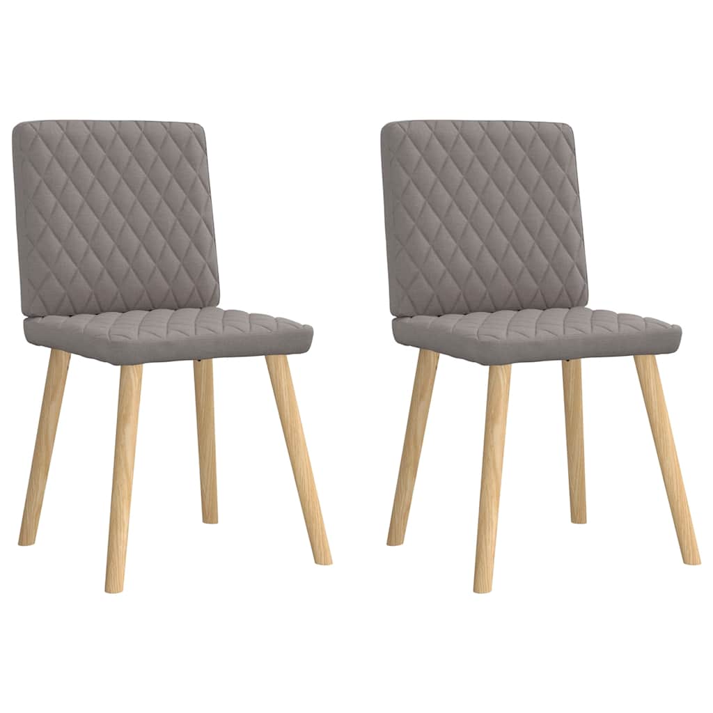 Eetkamerstoelen draaibaar 2 st stof taupe is nu te koop bij PeponiXL, paradijselijk wonen!