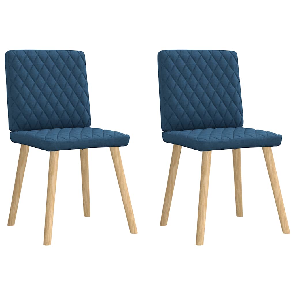 Eetkamerstoelen 2 st stof blauw is nu te koop bij PeponiXL, paradijselijk wonen!