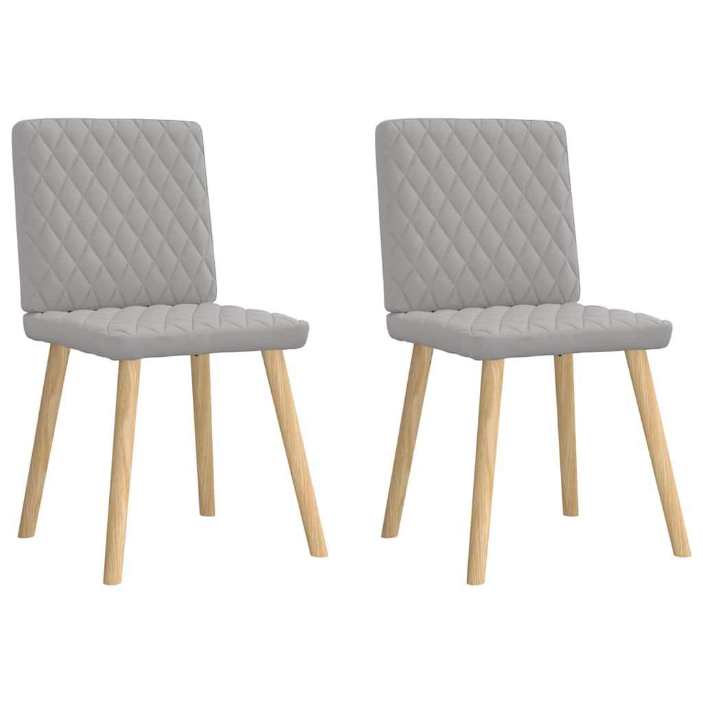 Eetkamerstoelen 2 st stof wolk grijs is nu te koop bij PeponiXL, paradijselijk wonen!