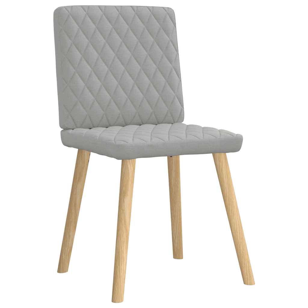 Eetkamerstoelen 2 st stof wolk grijs is nu te koop bij PeponiXL, paradijselijk wonen!