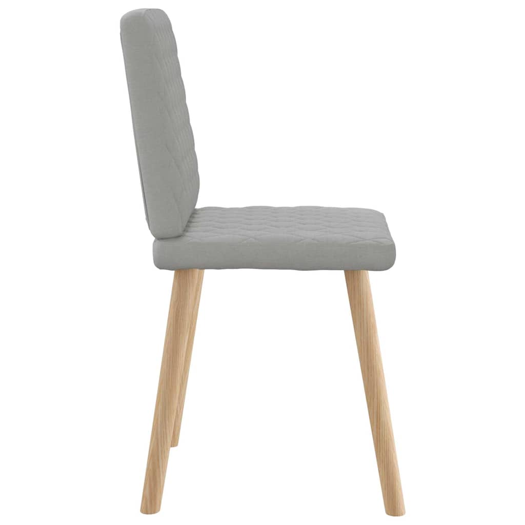 Eetkamerstoelen 2 st stof wolk grijs is nu te koop bij PeponiXL, paradijselijk wonen!