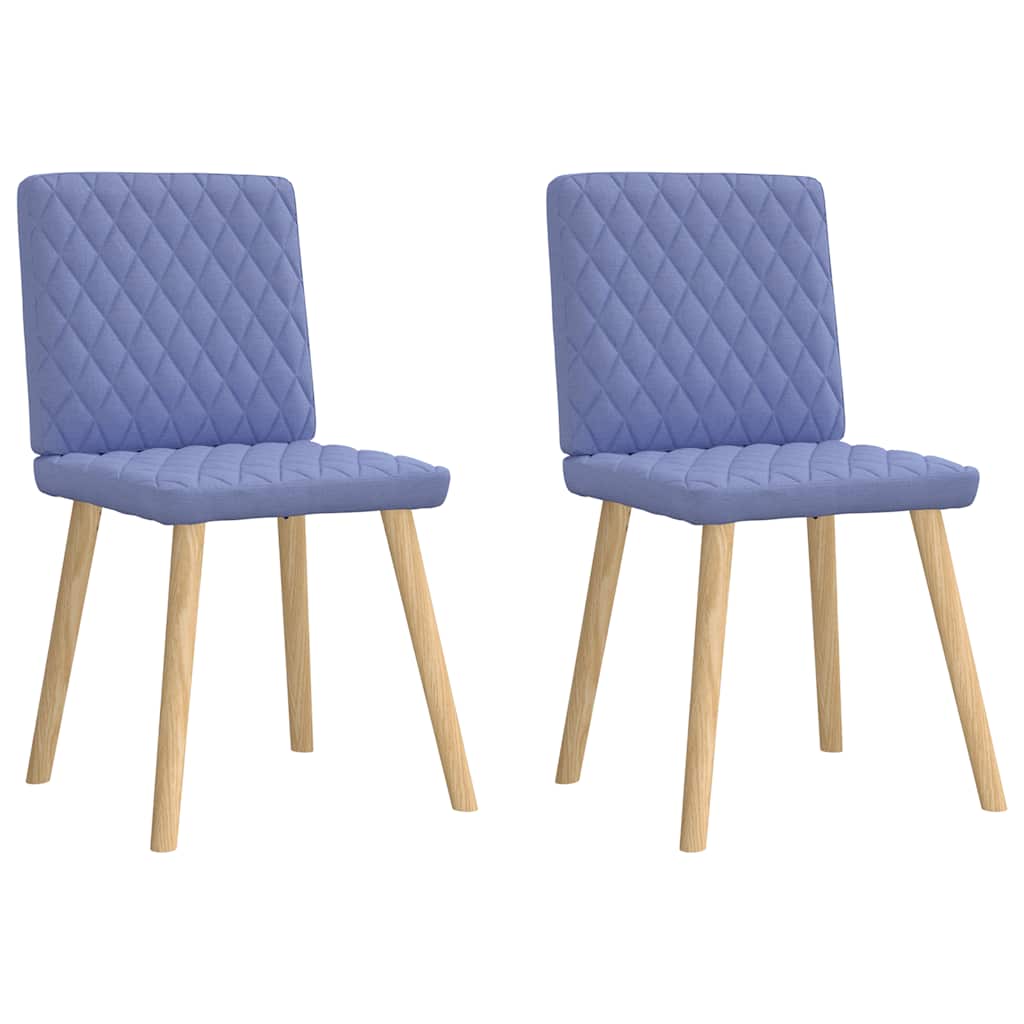 Eetkamerstoelen 2 st stof jeansblauw is nu te koop bij PeponiXL, paradijselijk wonen!