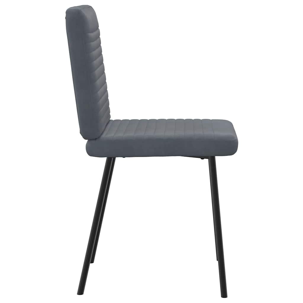 Eetkamerstoelen 2 st fluweel donkergrijs is nu te koop bij PeponiXL, paradijselijk wonen!