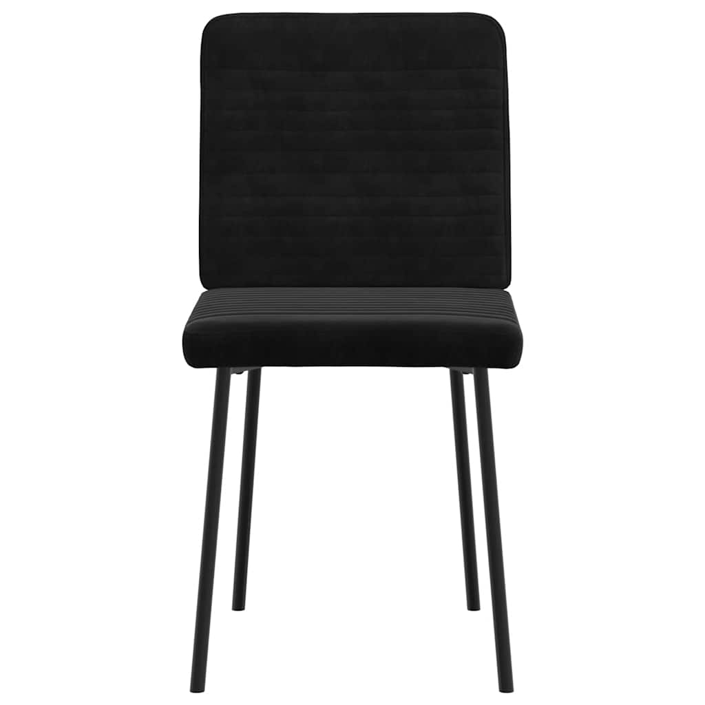 Eetkamerstoelen 2 st fluweel zwart is nu te koop bij PeponiXL, paradijselijk wonen!