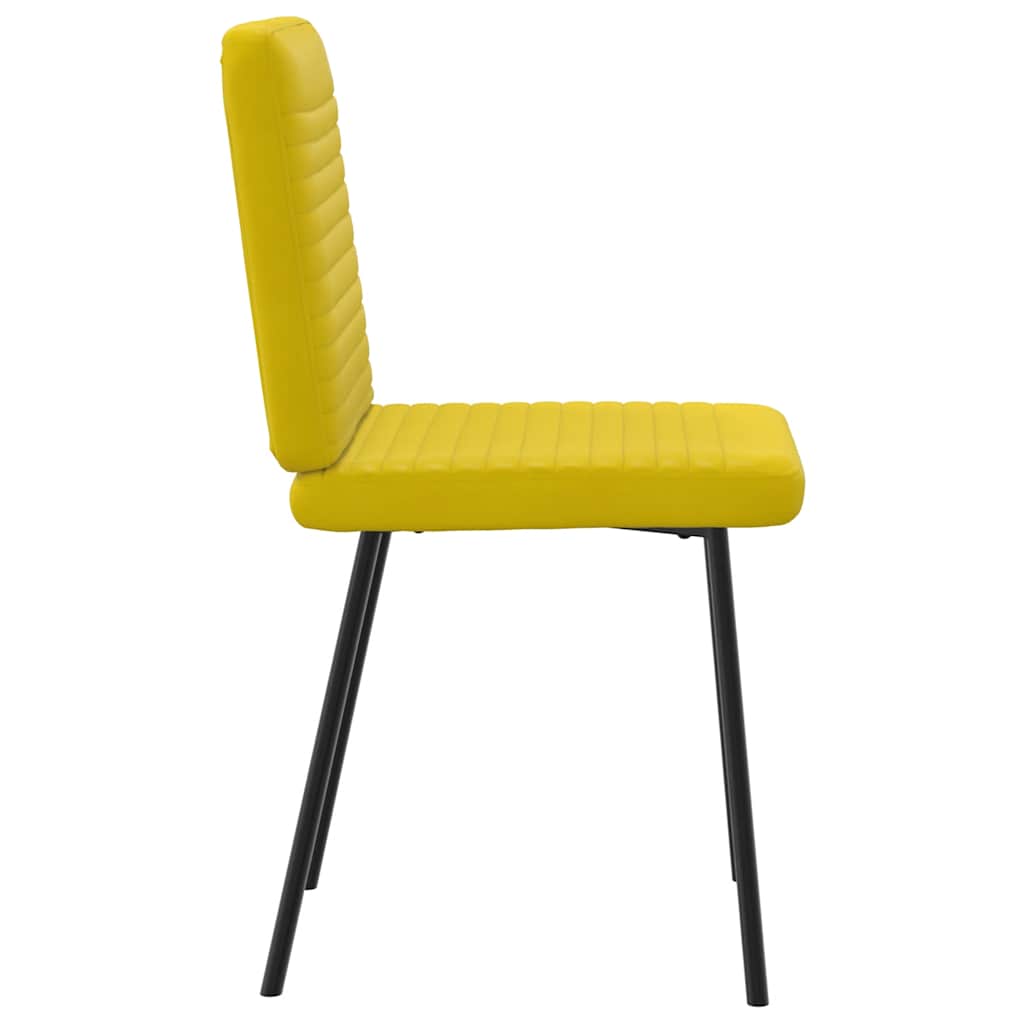 Eetkamerstoelen 2 st fluweel geel is nu te koop bij PeponiXL, paradijselijk wonen!