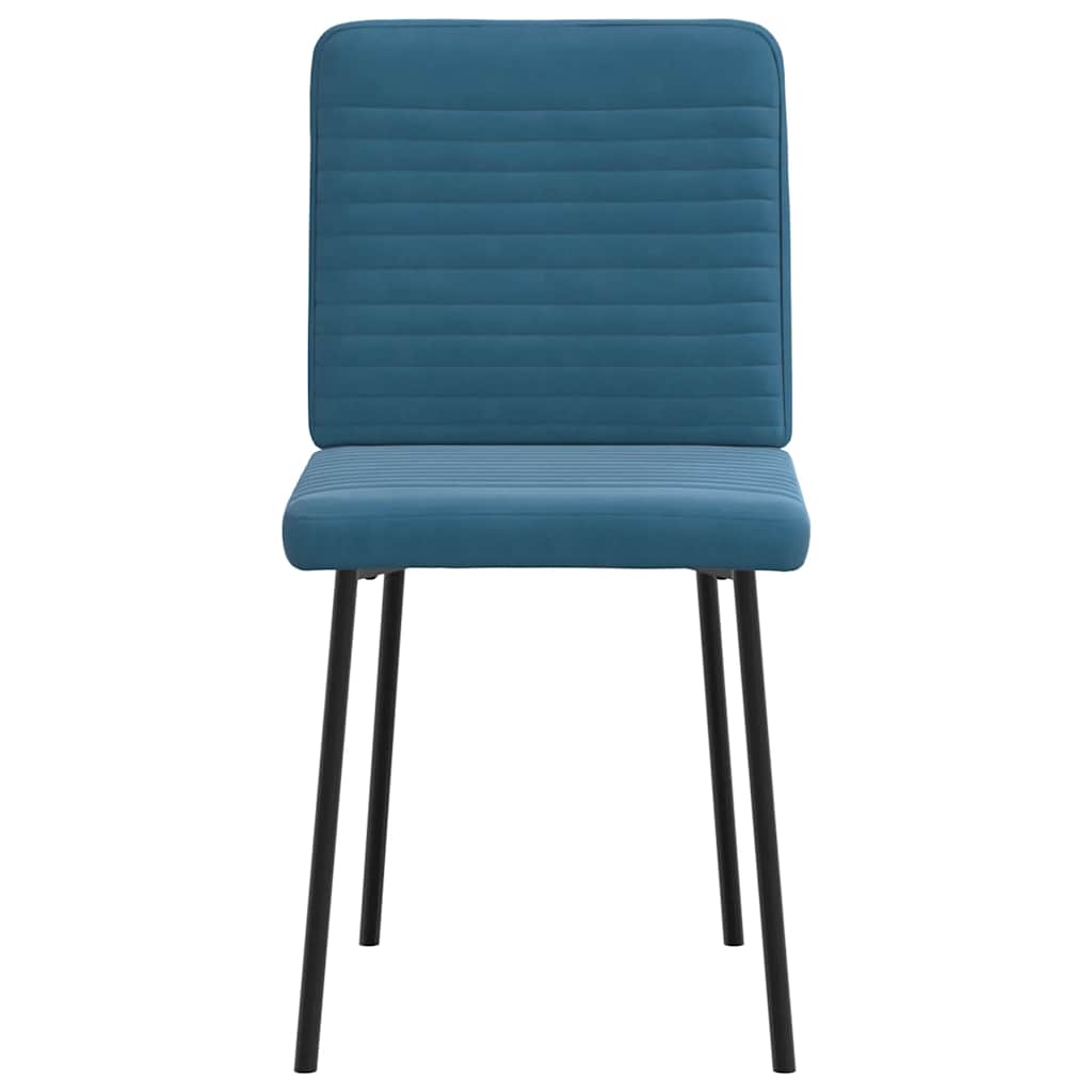 Eetkamerstoelen 2 st fluweel blauw is nu te koop bij PeponiXL, paradijselijk wonen!