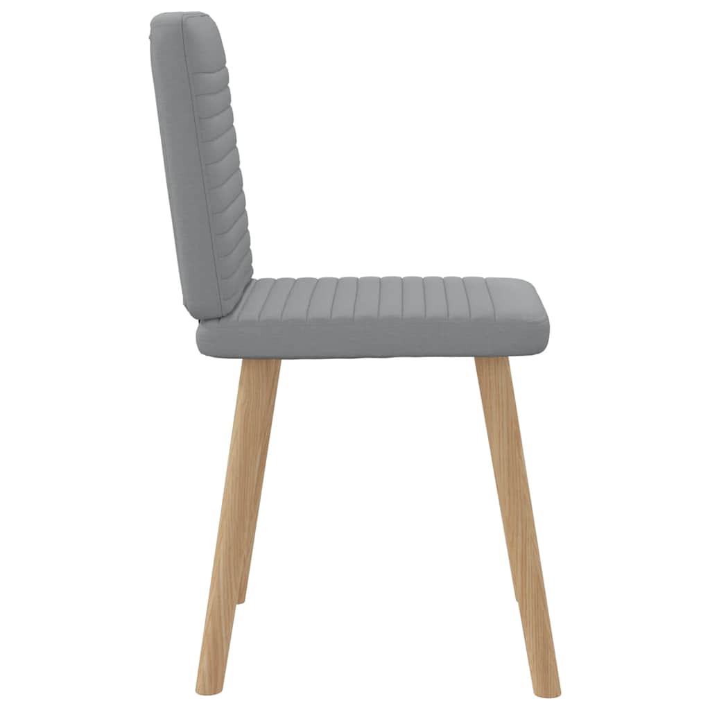 Eetkamerstoelen 2 st stof lichtgrijs is nu te koop bij PeponiXL, paradijselijk wonen!