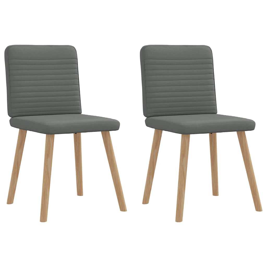 Eetkamerstoelen 2 st stof donkergrijs is nu te koop bij PeponiXL, paradijselijk wonen!