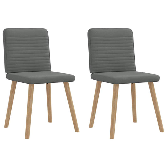 Eetkamerstoelen 2 st stof donkergrijs is nu te koop bij PeponiXL, paradijselijk wonen!