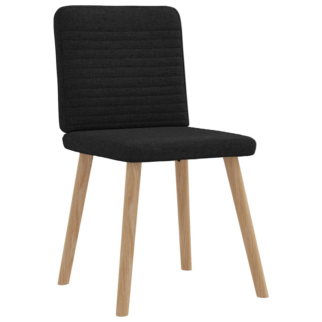 Eetkamerstoelen 2 st stof zwart is nu te koop bij PeponiXL, paradijselijk wonen!