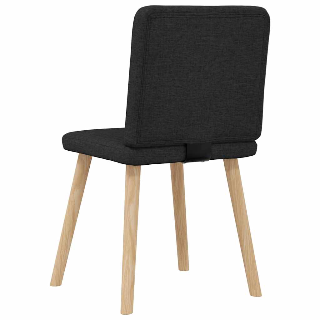 Eetkamerstoelen 2 st stof zwart is nu te koop bij PeponiXL, paradijselijk wonen!