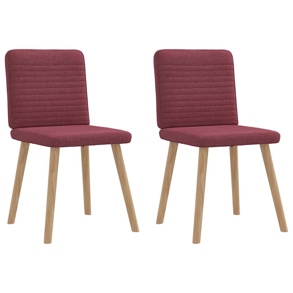 Eetkamerstoelen 2 st stof wijnrood is nu te koop bij PeponiXL, paradijselijk wonen!