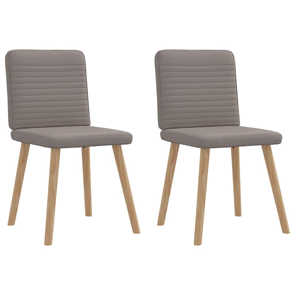 Eetkamerstoelen draaibaar 2 st stof taupe is nu te koop bij PeponiXL, paradijselijk wonen!