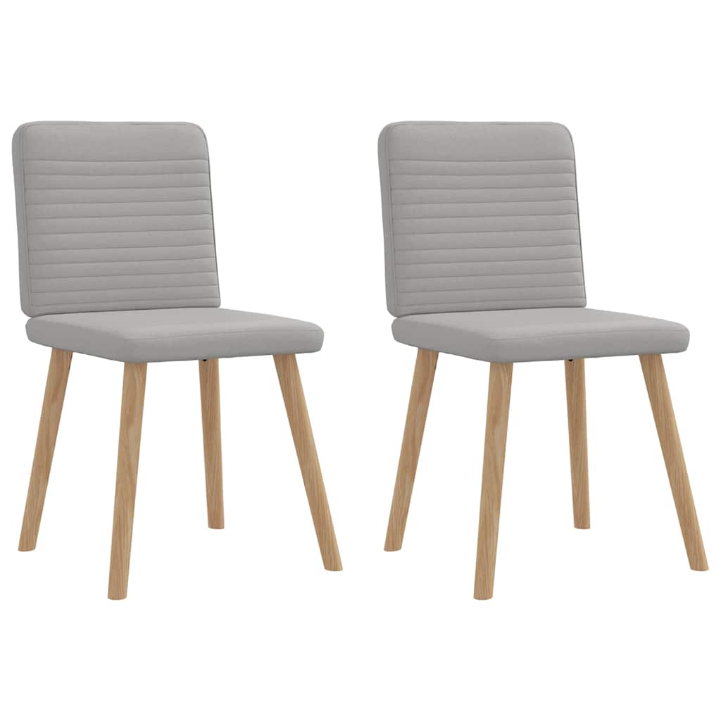 Eetkamerstoelen 2 st stof wolk grijs is nu te koop bij PeponiXL, paradijselijk wonen!